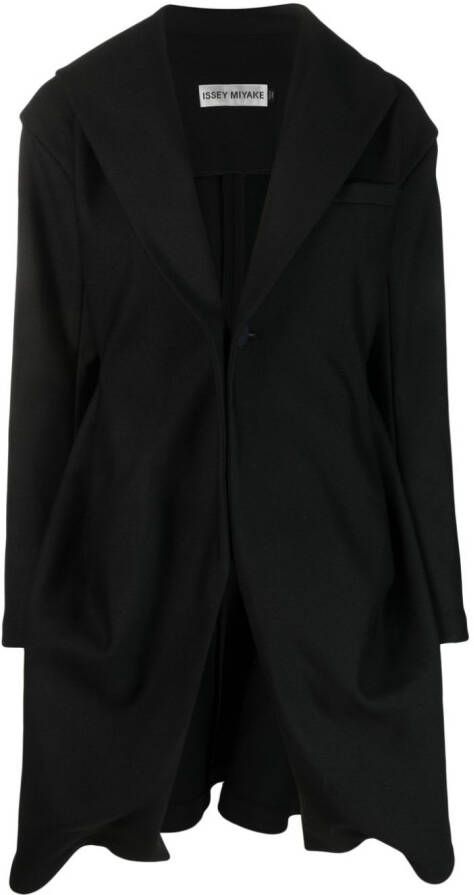 Issey Miyake Oversized jas Zwart