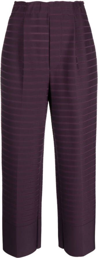 Issey Miyake Cropped broek Paars
