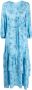 IVY OAK Maxi-jurk met bloemenprint Blauw - Thumbnail 1