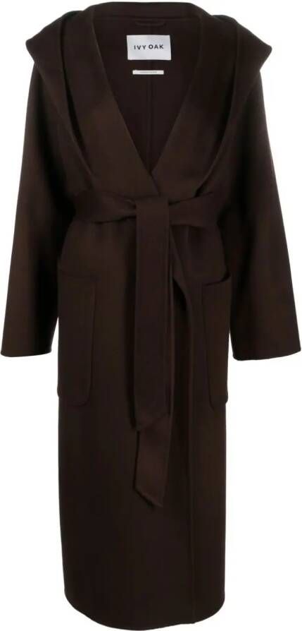 IVY OAK Edie jas met capuchon Bruin