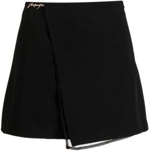Izzue A-line wrap miniskirt Zwart