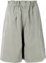 Izzue Bermuda shorts met elastische tailleband Groen - Thumbnail 1
