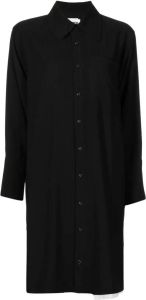 Izzue Button-up blousejurk Zwart