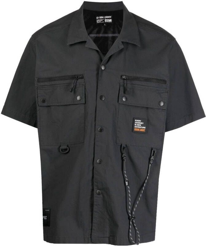 Izzue Cargo overhemd Zwart