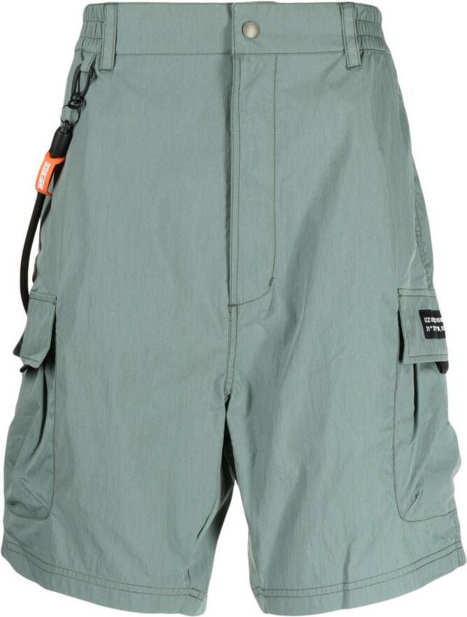 Izzue Cargo shorts met zakken Groen