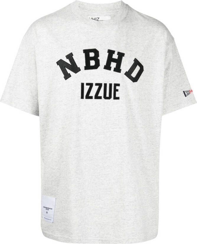 Izzue T-shirt met logoprint Grijs