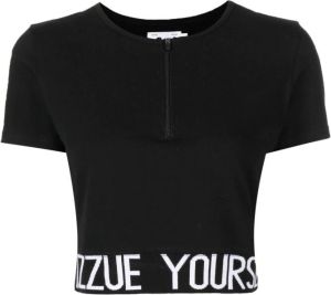 Izzue Cropped T-shirt Zwart