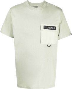 Izzue T-shirt met logopatch Groen