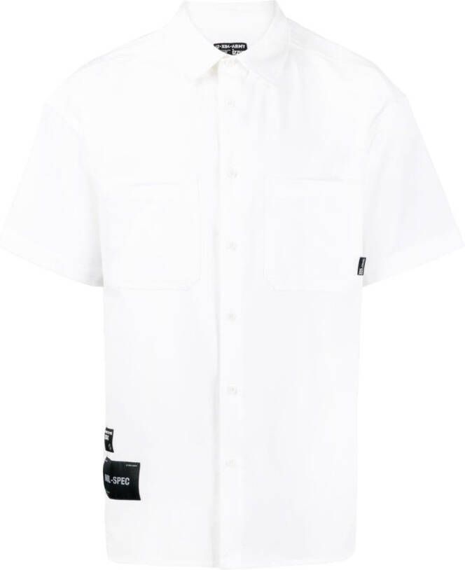 Izzue Overhemd met contrasterende afwerking Wit