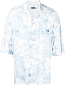 Izzue Overhemd met grafische print Blauw