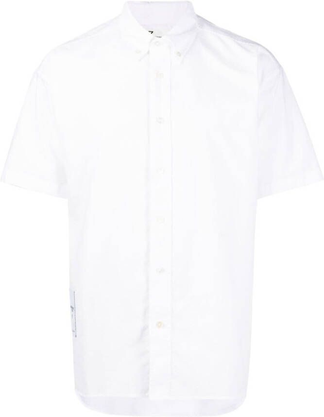 Izzue Overhemd met logopatch Wit