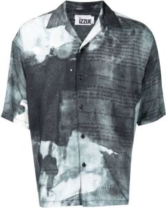 Izzue Overhemd met print Grijs