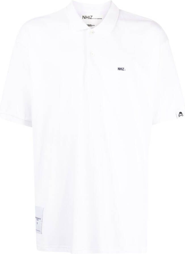 Izzue Poloshirt met geborduurd logo Wit