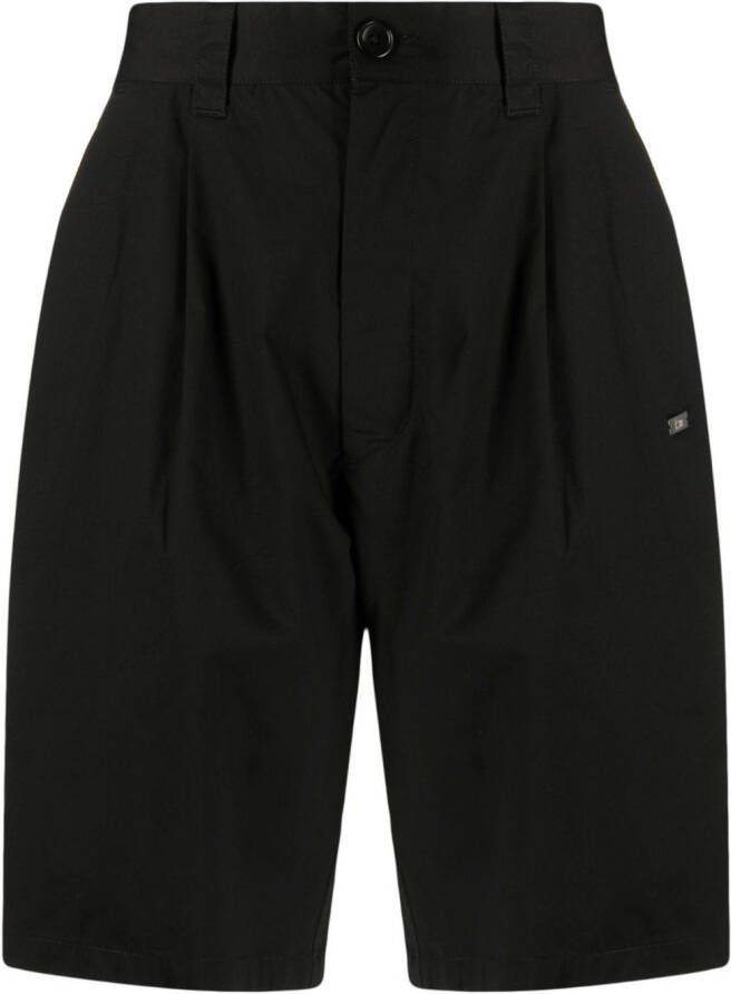 Izzue Shorts met logoplakkaat Zwart