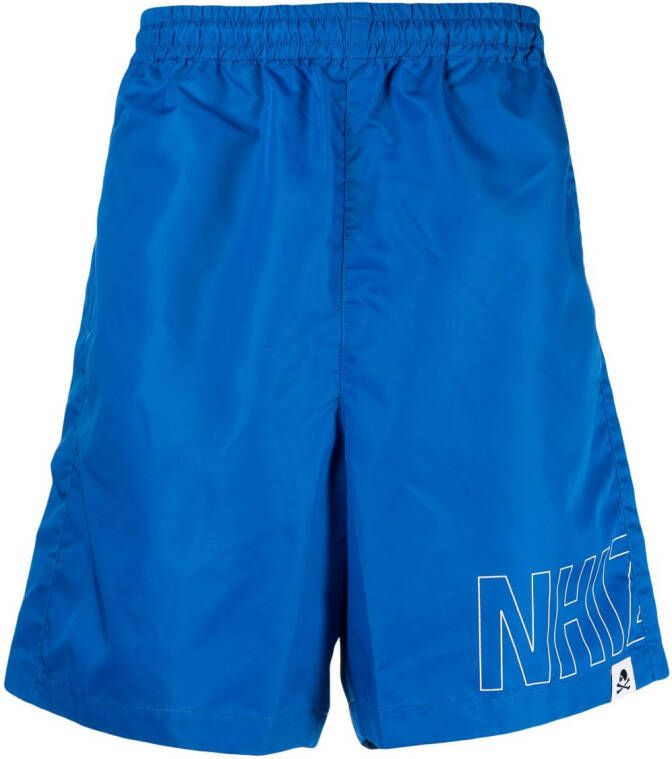 Izzue Shorts met logoprint Blauw