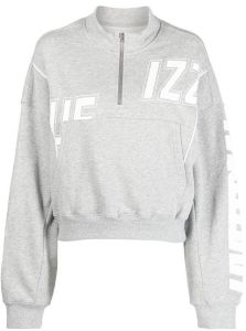 Izzue Sweater met logoprint Grijs