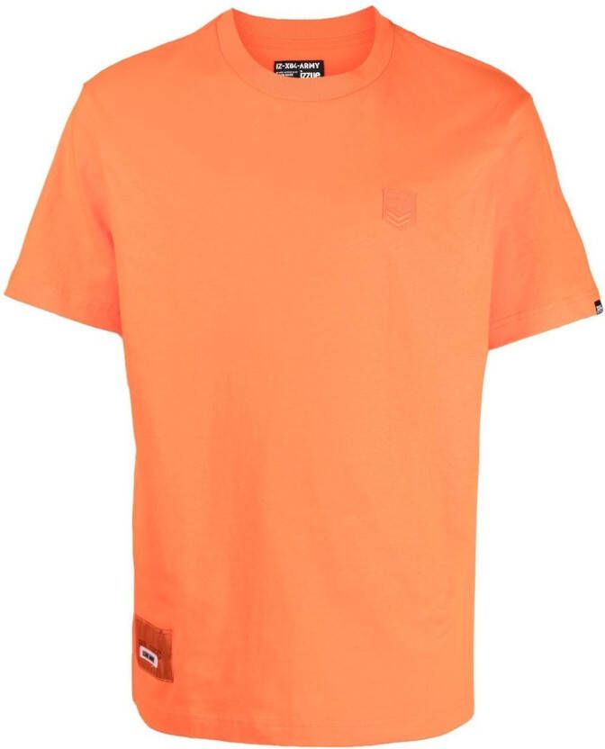 Izzue T-shirt met logopatch Oranje