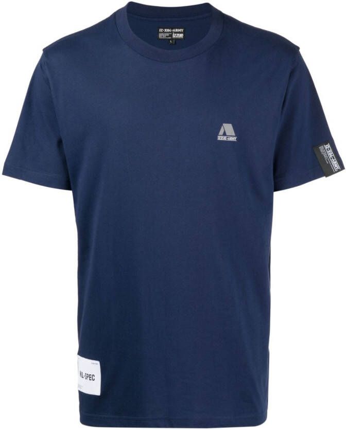 Izzue T-shirt met logoprint Blauw