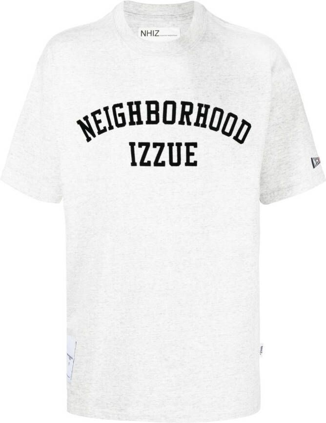 Izzue T-shirt met logoprint Grijs