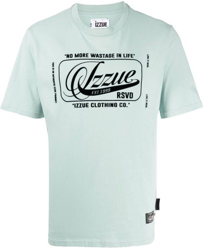 Izzue T-shirt met print Blauw
