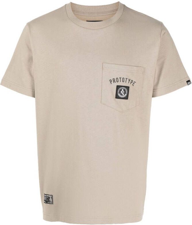 Izzue T-shirt met print Bruin