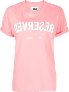 Izzue T-shirt met print Roze
