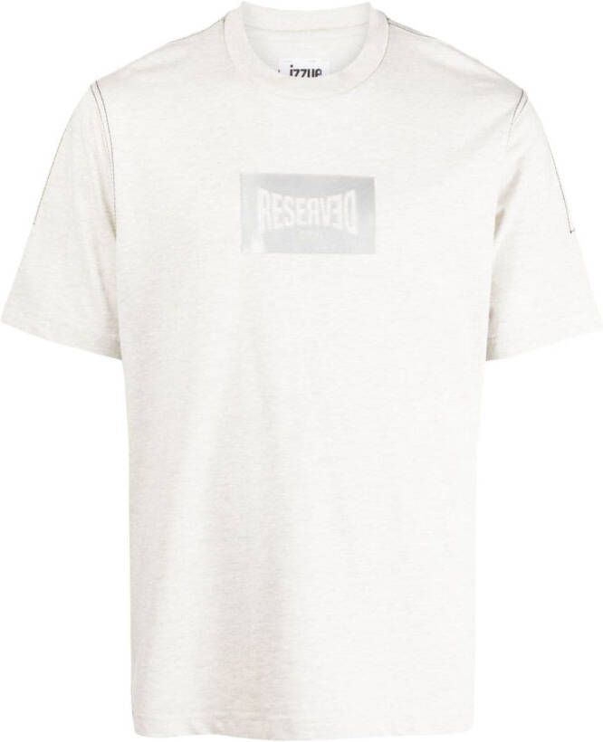 Izzue T-shirt met tekst Grijs