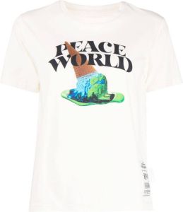Izzue T-shirt met tekst Wit