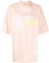 Izzue T-shirt met verlaagde schouders Roze - Thumbnail 1