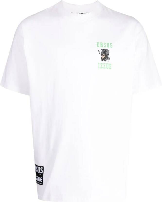 Izzue Ursus katoenen T-shirt met logoprint Wit