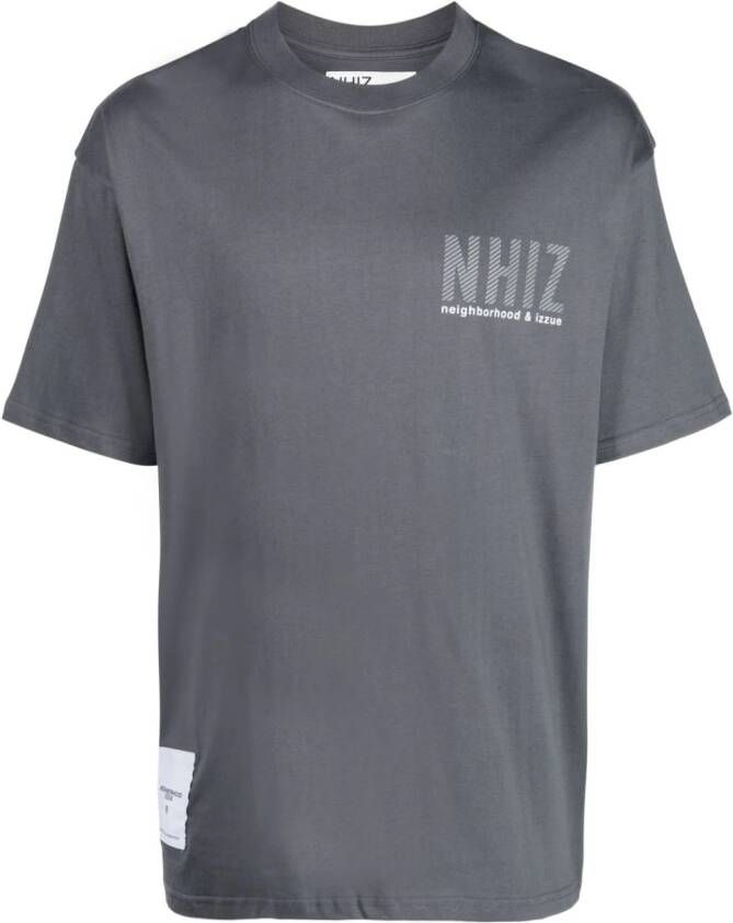 Izzue x Neighborhood T-shirt met logoprint Grijs
