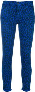 J Brand Jeans met luipaarddessin Blauw