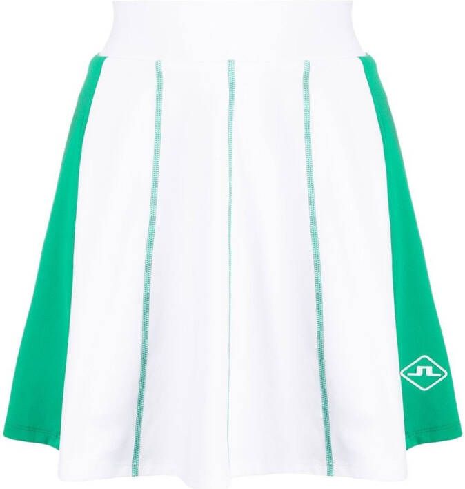 J.Lindeberg Gestreepte rok Wit