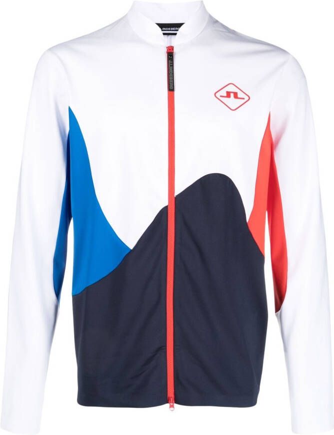 J.Lindeberg Jack met colourblocking Wit