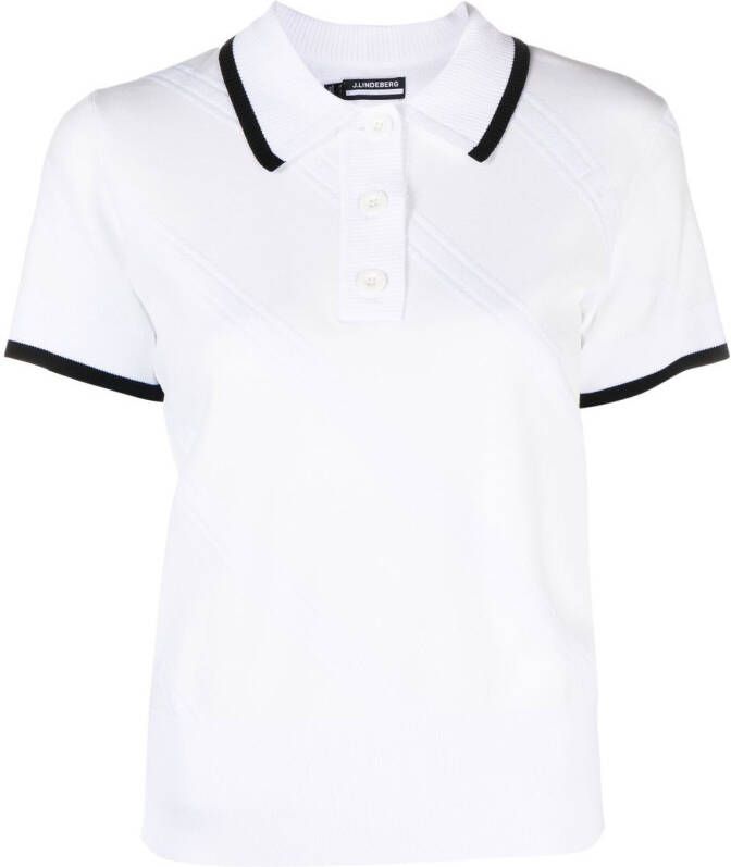 J.Lindeberg Poloshirt met print Wit