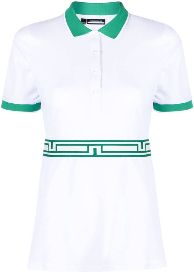 J.Lindeberg Poloshirt met print Wit