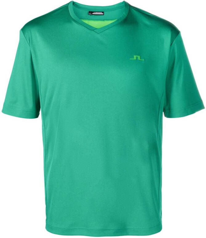 J.Lindeberg T-shirt met logoprint Groen