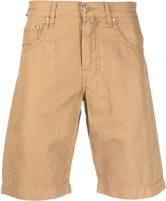 Jacob Cohën Bermuda shorts van katoenmix Bruin