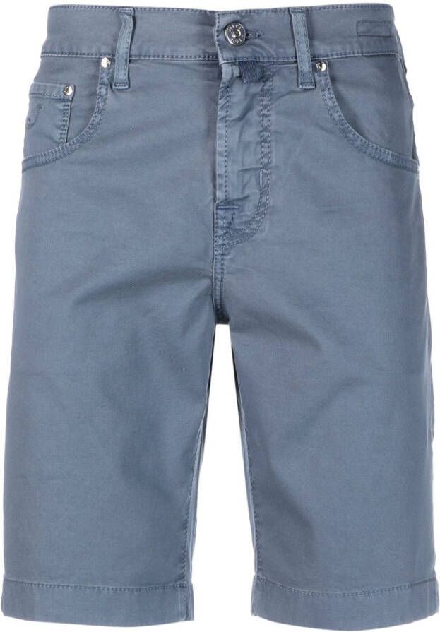 Jacob Cohën Shorts met logopatch Blauw