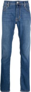Jacob Cohën mid-rise straight-leg jeans Blauw