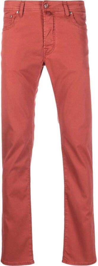 Jacob Cohën Straight jeans Rood