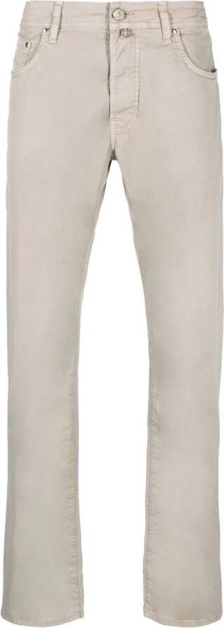 Jacob Cohën Straight broek Beige