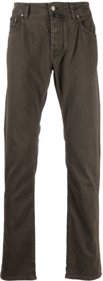 Jacob Cohën Straight broek Bruin