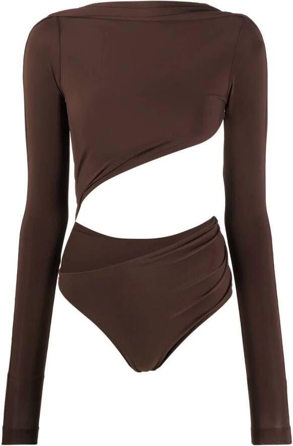 Jacquemus Asymmetrische body Bruin