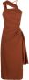 Jacquemus Asymmetrische jurk Bruin - Thumbnail 1