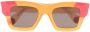 Jacquemus Baci zonnebril met vierkant montuur Oranje - Thumbnail 1