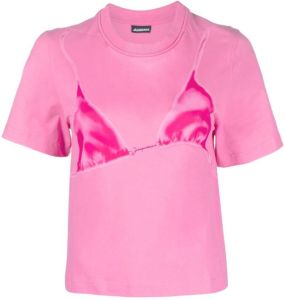Jacquemus T-shirt met print Roze