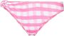 Jacquemus Bikinislip met gingham ruit Roze - Thumbnail 1