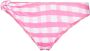 Jacquemus Bikinislip met gingham ruit Roze - Thumbnail 1