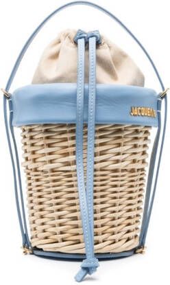 Jacquemus Bucket-tas met logoplakkaat Beige